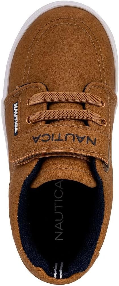 image:imageNautica Kids Adjustable Strap Shoes Comfortable Casual Sneakers for Boys and Girls Toddlers amp Little KidsLight Tan