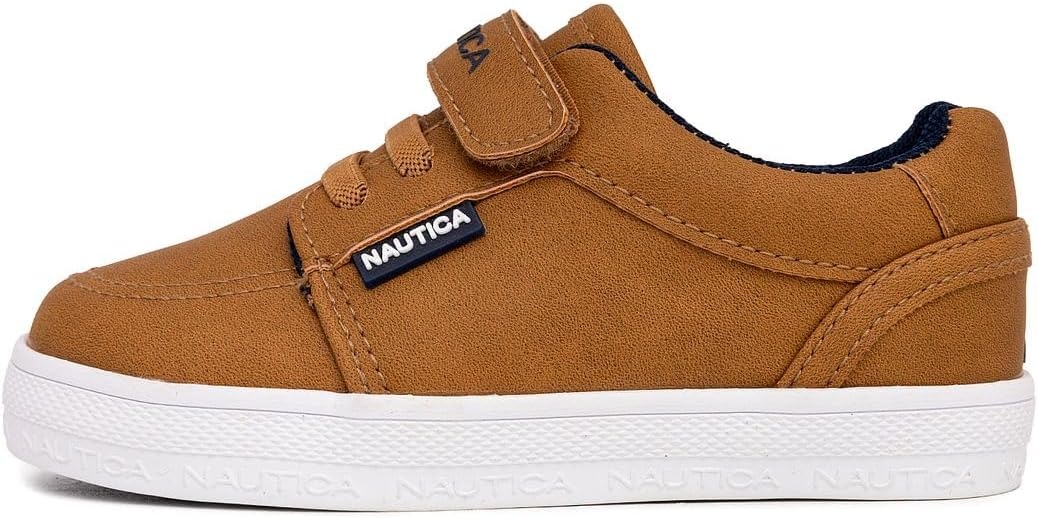 image:imageNautica Kids Adjustable Strap Shoes Comfortable Casual Sneakers for Boys and Girls Toddlers amp Little KidsLight Tan