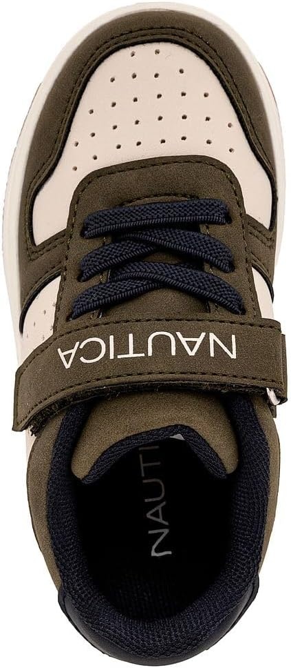 image:imageNautica Kids Adjustable Strap Shoes Comfortable Casual Sneakers for Boys and Girls Toddlers amp Little KidsOlive Bone