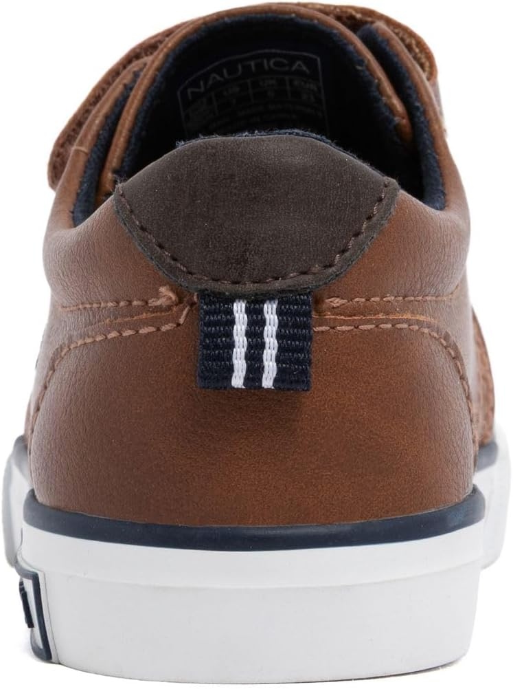 image:imageNautica Kids Adjustable Strap Shoes Comfortable Casual Sneakers for Boys and Girls Toddlers amp Little KidsTan X Berrian