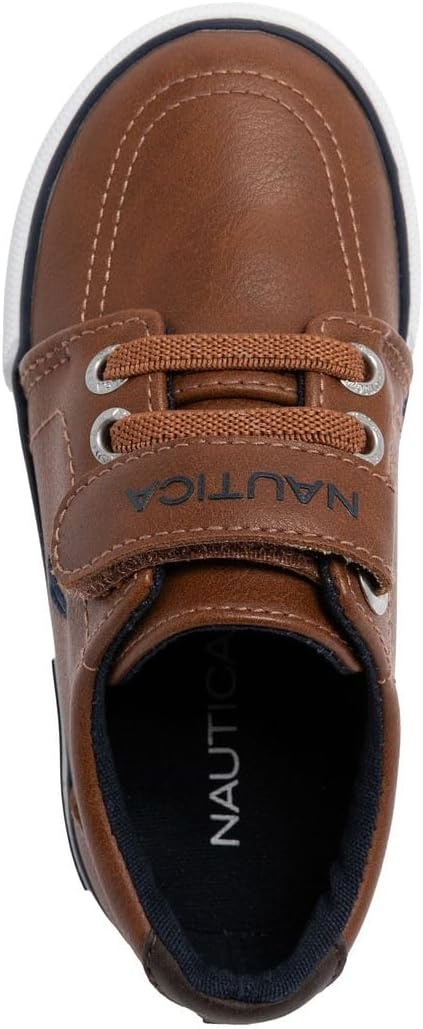 image:imageNautica Kids Adjustable Strap Shoes Comfortable Casual Sneakers for Boys and Girls Toddlers amp Little KidsTan X Berrian