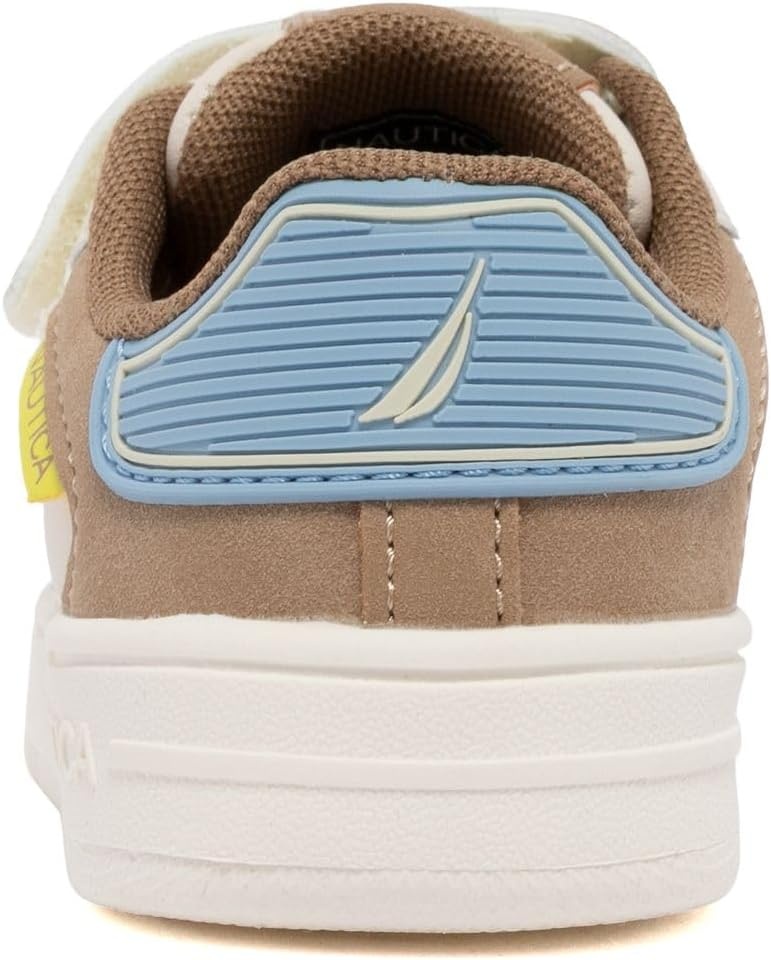 image:imageNautica Kids Adjustable Strap Shoes Comfortable Casual Sneakers for Boys and Girls Toddlers amp Little KidsTaupe Multi