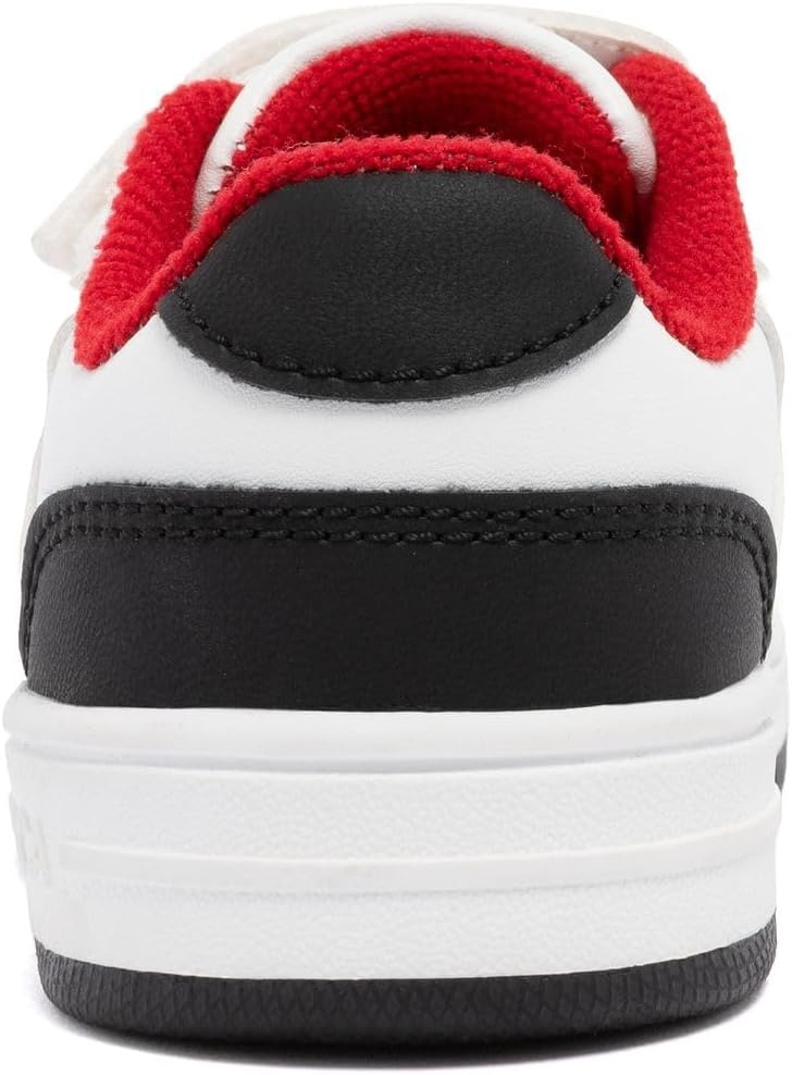 image:imageNautica Kids Adjustable Strap Shoes Comfortable Casual Sneakers for Boys and Girls Toddlers amp Little KidsWhite Black Red