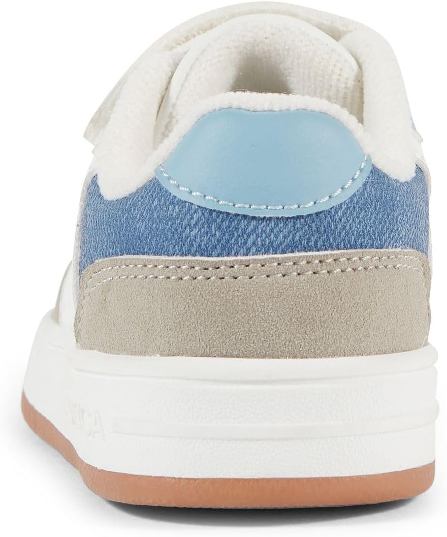 image:imageNautica Kids Adjustable Strap Shoes Comfortable Casual Sneakers for Boys and Girls Toddlers amp Little KidsWhite Blue Grey