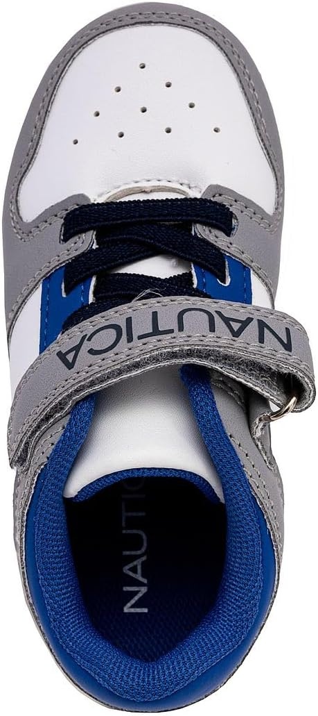 image:imageNautica Kids Adjustable Strap Shoes Comfortable Casual Sneakers for Boys and Girls Toddlers amp Little KidsWhite Greycaraoni