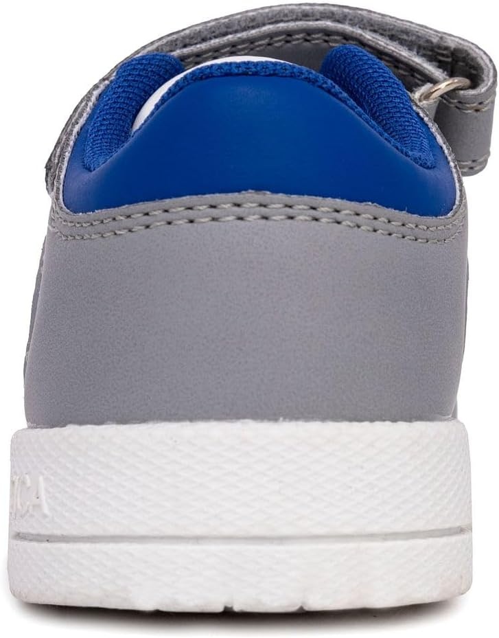 image:imageNautica Kids Adjustable Strap Shoes Comfortable Casual Sneakers for Boys and Girls Toddlers amp Little KidsWhite Greycaraoni