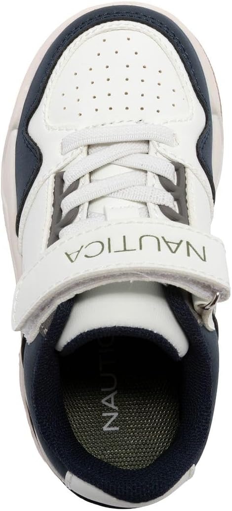 image:imageNautica Kids Adjustable Strap Shoes Comfortable Casual Sneakers for Boys and Girls Toddlers amp Little KidsWhiteWhitehadley