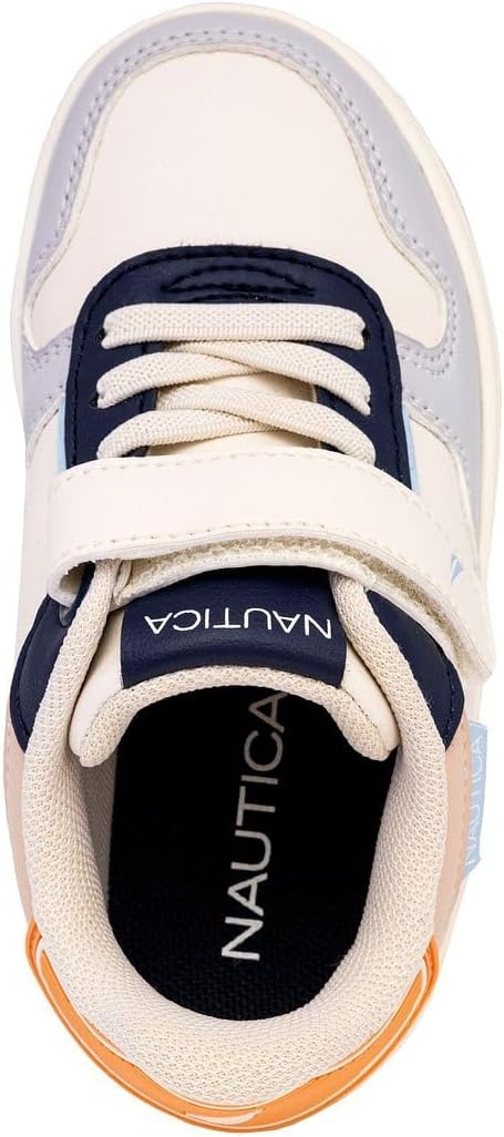 image:imageNautica Kids Adjustable Strap Shoes Comfortable Casual Sneakers for Boys and Girls Toddlers amp Little KidsWhitenavy Blue