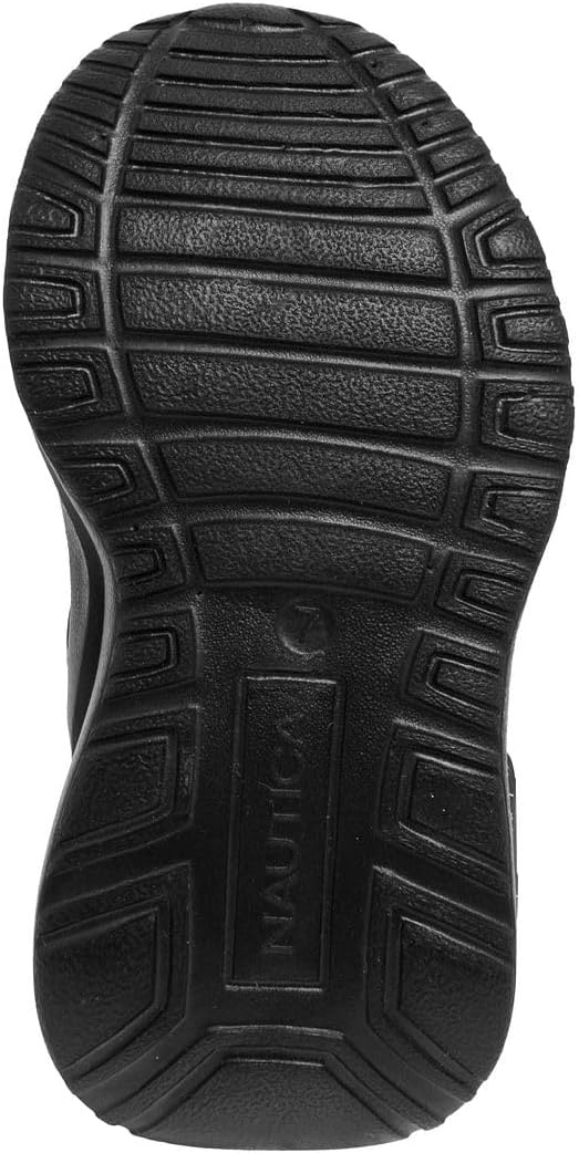 image:imageNautica Kids Athletic SlipOn Sneakers Comfortable Bungee Running Shoes for Boys and Girls Stylish and Supportive Footwear for Active Kids Big KidLittle KidToddlerBlack on Black Molded