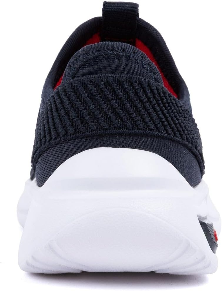 image:imageNautica Kids Athletic SlipOn Sneakers Comfortable Bungee Running Shoes for Boys and Girls Stylish and Supportive Footwear for Active Kids Big KidLittle KidToddlerNavy Redmolded