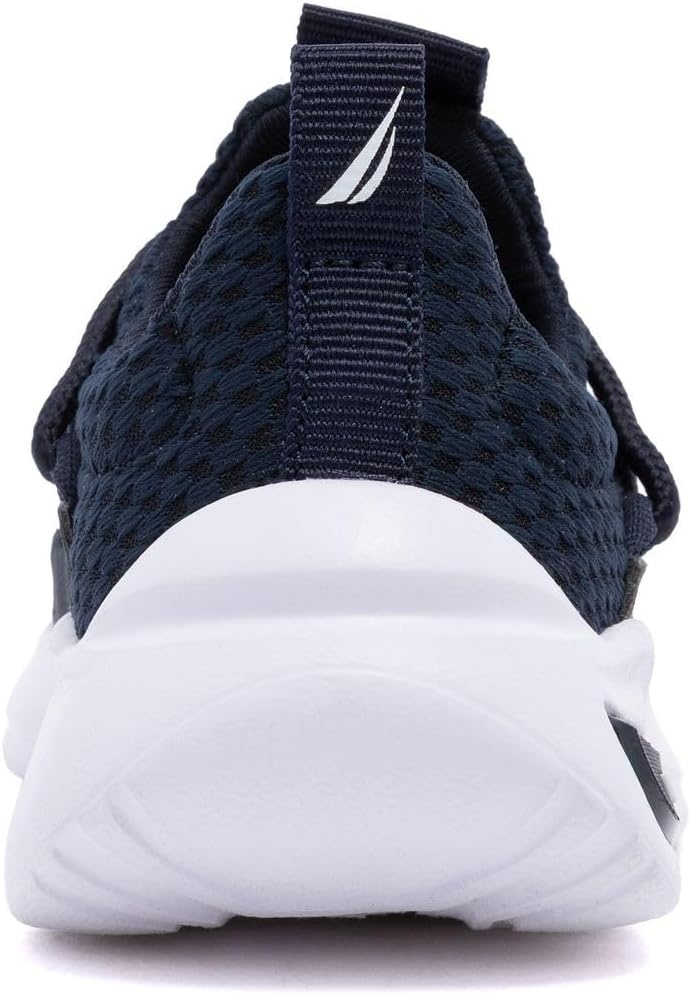 image:imageNautica Kids Athletic SlipOn Sneakers Comfortable Bungee Running Shoes for Boys and Girls Stylish and Supportive Footwear for Active Kids Big KidLittle KidToddlerNavyswimm