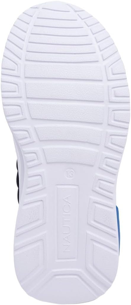 image:imageNautica Kids Athletic SlipOn Sneakers Comfortable Bungee Running Shoes for Boys and Girls Stylish and Supportive Footwear for Active Kids Big KidLittle KidToddlerNavy Cobaltsummr