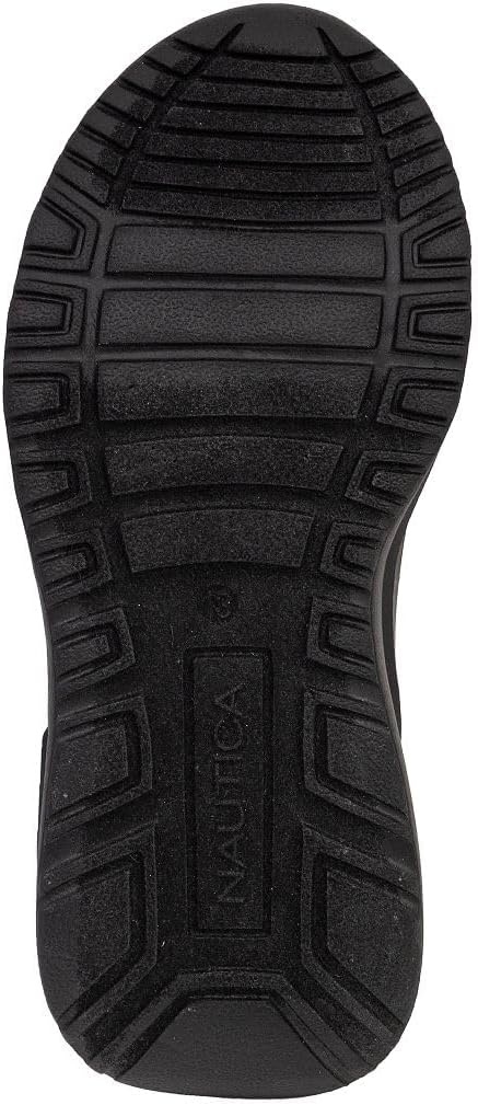 image:imageNautica Kids Athletic SlipOn Sneakers Comfortable Bungee Running Shoes for Boys and Girls Stylish and Supportive Footwear for Active Kids Big KidLittle KidToddlerBlack Mono 2