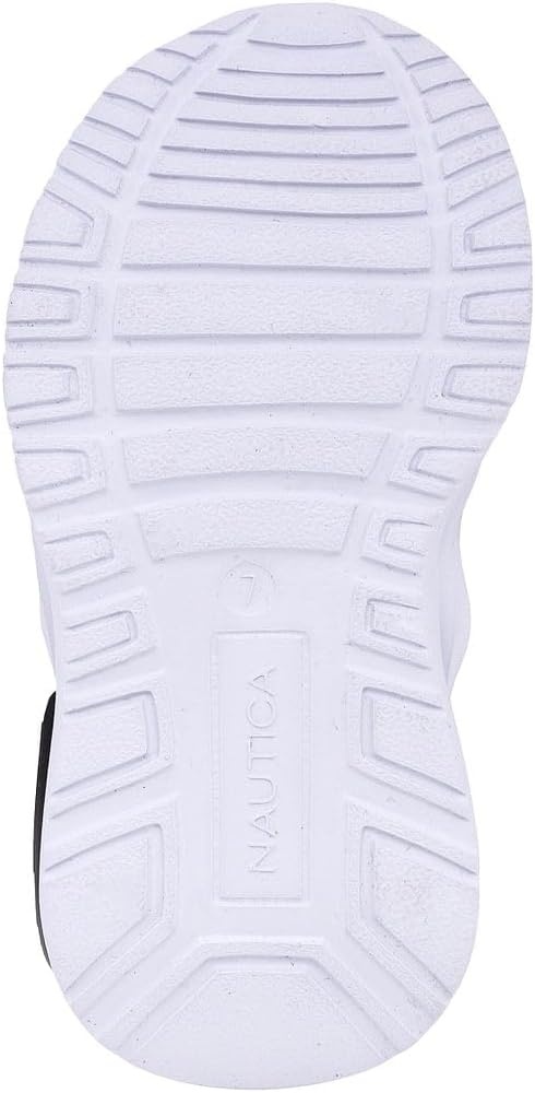 image:imageNautica Kids Athletic SlipOn Sneakers Comfortable Bungee Running Shoes for Boys and Girls Stylish and Supportive Footwear for Active Kids Big KidLittle KidToddlerBlack Whitemalmin