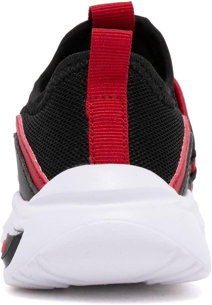image:imageNautica Kids Athletic SlipOn Sneakers Comfortable Bungee Running Shoes for Boys and Girls Stylish and Supportive Footwear for Active Kids Big KidLittle KidToddlerBlack Redshay