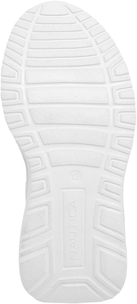 image:imageNautica Kids Athletic SlipOn Sneakers Comfortable Bungee Running Shoes for Boys and Girls Stylish and Supportive Footwear for Active Kids Big KidLittle KidToddlerBlackWhite