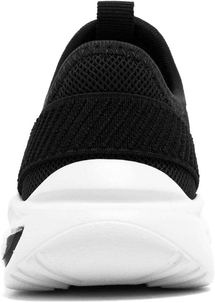 image:imageNautica Kids Athletic SlipOn Sneakers Comfortable Bungee Running Shoes for Boys and Girls Stylish and Supportive Footwear for Active Kids Big KidLittle KidToddlerBlack Whitemavven