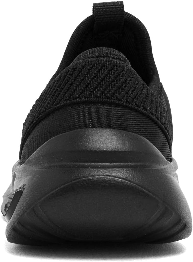 image:imageNautica Kids Athletic SlipOn Sneakers Comfortable Bungee Running Shoes for Boys and Girls Stylish and Supportive Footwear for Active Kids Big KidLittle KidToddlerBlack on Black Molded