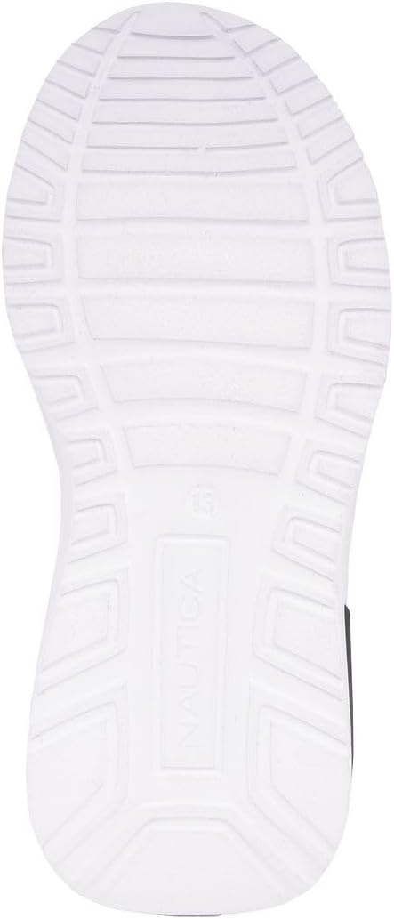 image:imageNautica Kids Athletic SlipOn Sneakers Comfortable Bungee Running Shoes for Boys and Girls Stylish and Supportive Footwear for Active Kids Big KidLittle KidToddlerGrey Blackmolded