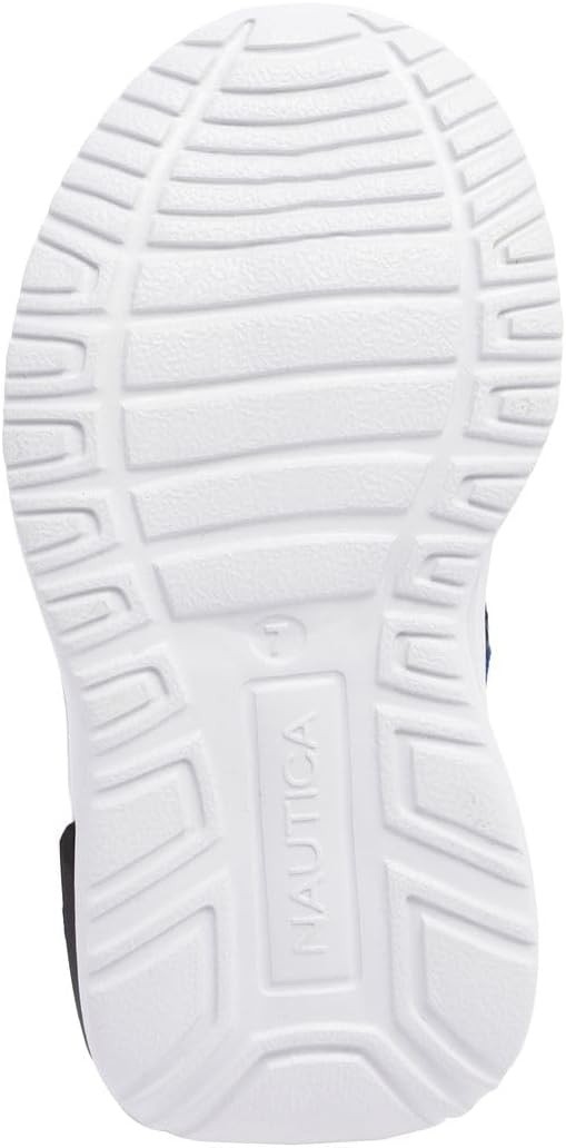 image:imageNautica Kids Athletic SlipOn Sneakers Comfortable Bungee Running Shoes for Boys and Girls Stylish and Supportive Footwear for Active Kids Big KidLittle KidToddlerBlack Cobalt