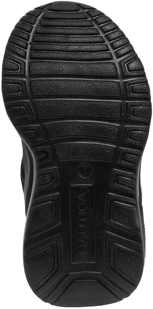 image:imageNautica Kids Athletic SlipOn Sneakers Comfortable Bungee Running Shoes for Boys and Girls Stylish and Supportive Footwear for Active Kids Big KidLittle KidToddlerBlack Monomavven