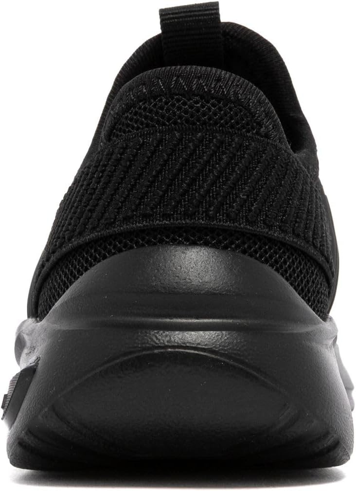 image:imageNautica Kids Athletic SlipOn Sneakers Comfortable Bungee Running Shoes for Boys and Girls Stylish and Supportive Footwear for Active Kids Big KidLittle KidToddlerBlack Monomavven