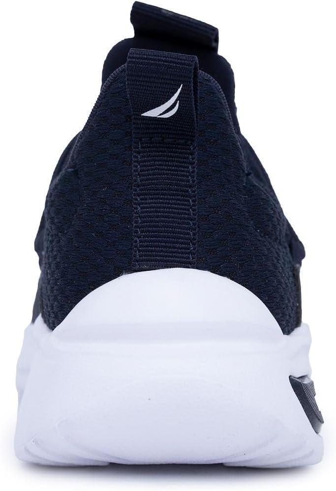 image:imageNautica Kids Athletic SlipOn Sneakers Comfortable Bungee Running Shoes for Boys and Girls Stylish and Supportive Footwear for Active Kids Big KidLittle KidToddlerNavy