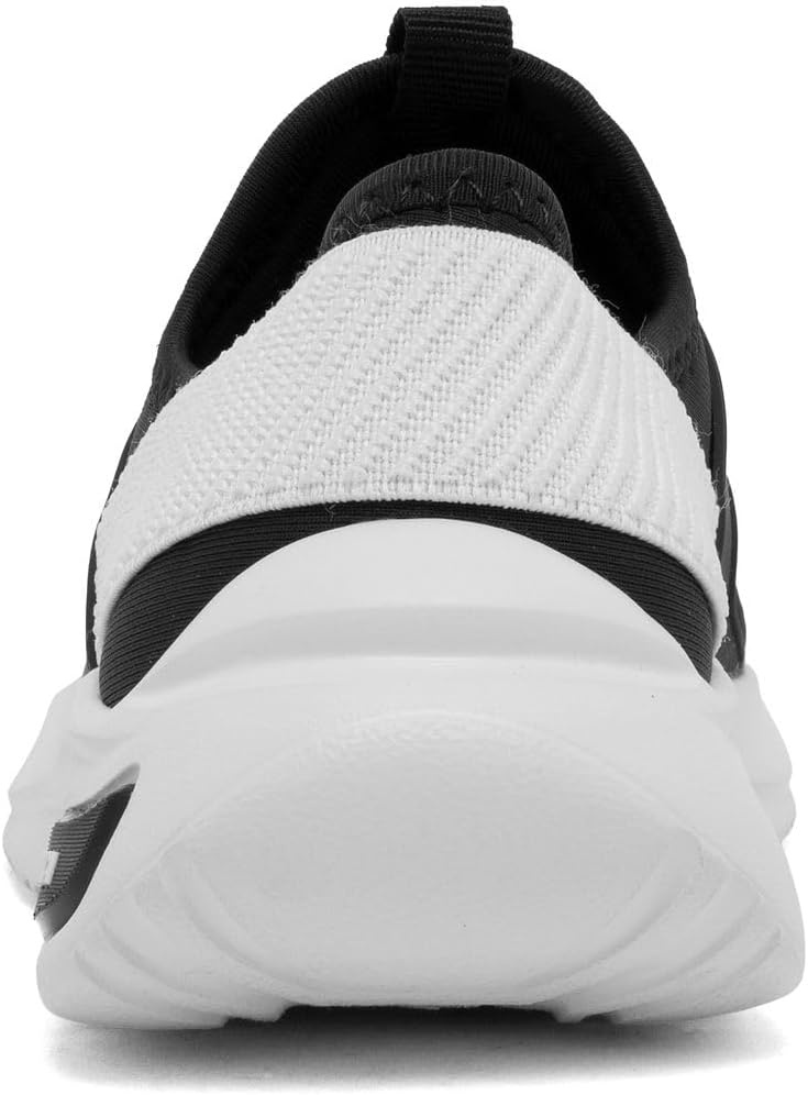 image:imageNautica Kids Athletic SlipOn Sneakers Comfortable Bungee Running Shoes for Boys and Girls Stylish and Supportive Footwear for Active Kids Big KidLittle KidToddlerBlackWhite
