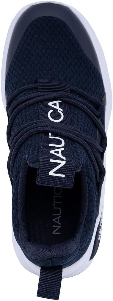 image:imageNautica Kids Athletic SlipOn Sneakers Comfortable Bungee Running Shoes for Boys and Girls Stylish and Supportive Footwear for Active Kids Big KidLittle KidToddlerNavy