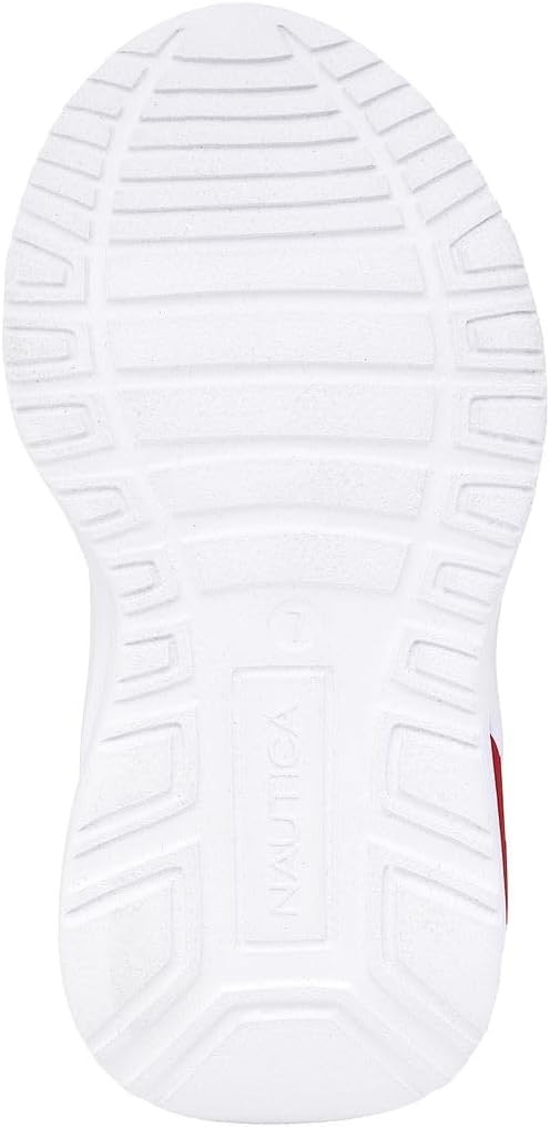image:imageNautica Kids Athletic SlipOn Sneakers Comfortable Bungee Running Shoes for Boys and Girls Stylish and Supportive Footwear for Active Kids Big KidLittle KidToddlerNavy White Red