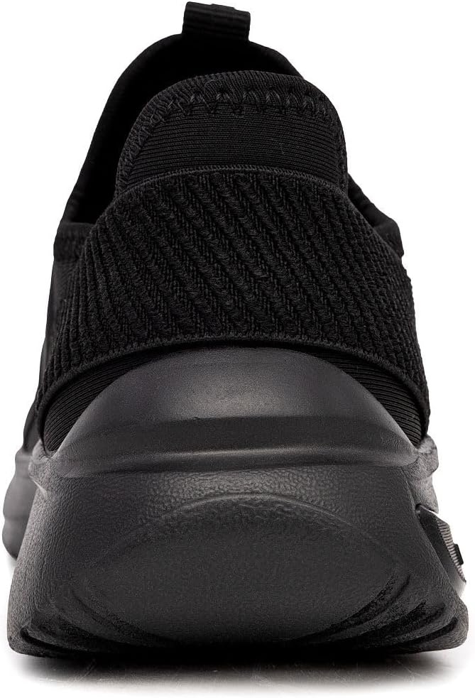 image:imageNautica Kids Athletic SlipOn Sneakers Comfortable Bungee Running Shoes for Boys and Girls Stylish and Supportive Footwear for Active Kids Big KidLittle KidToddlerBlack Mono 2