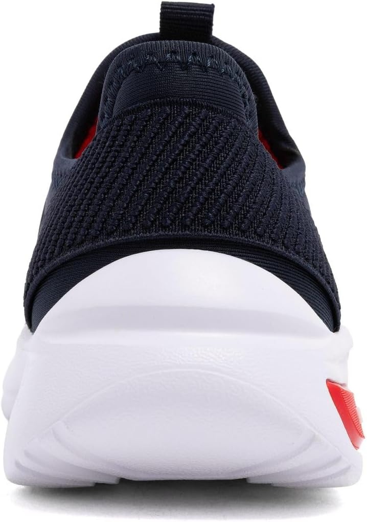image:imageNautica Kids Athletic SlipOn Sneakers Comfortable Bungee Running Shoes for Boys and Girls Stylish and Supportive Footwear for Active Kids Big KidLittle KidToddlerNavy Redmolded 2