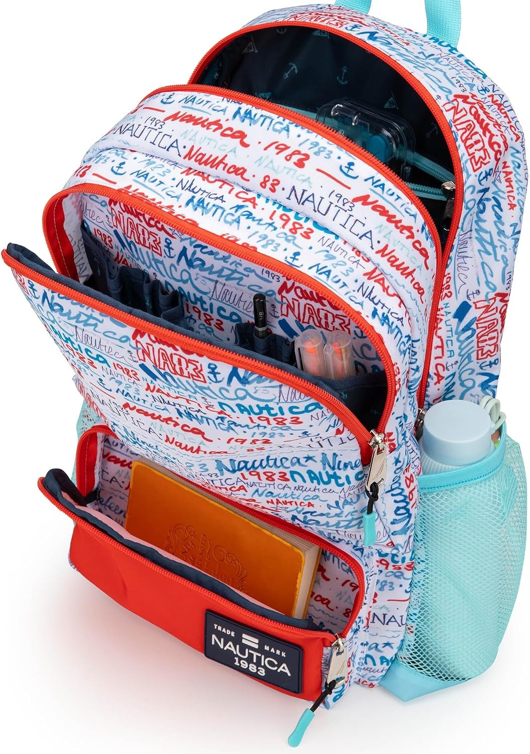 image:imageNautica Kids Backpack for School Kindergarten Elementary Kids Backpack 16 Tall Mermaid TailGraffiti
