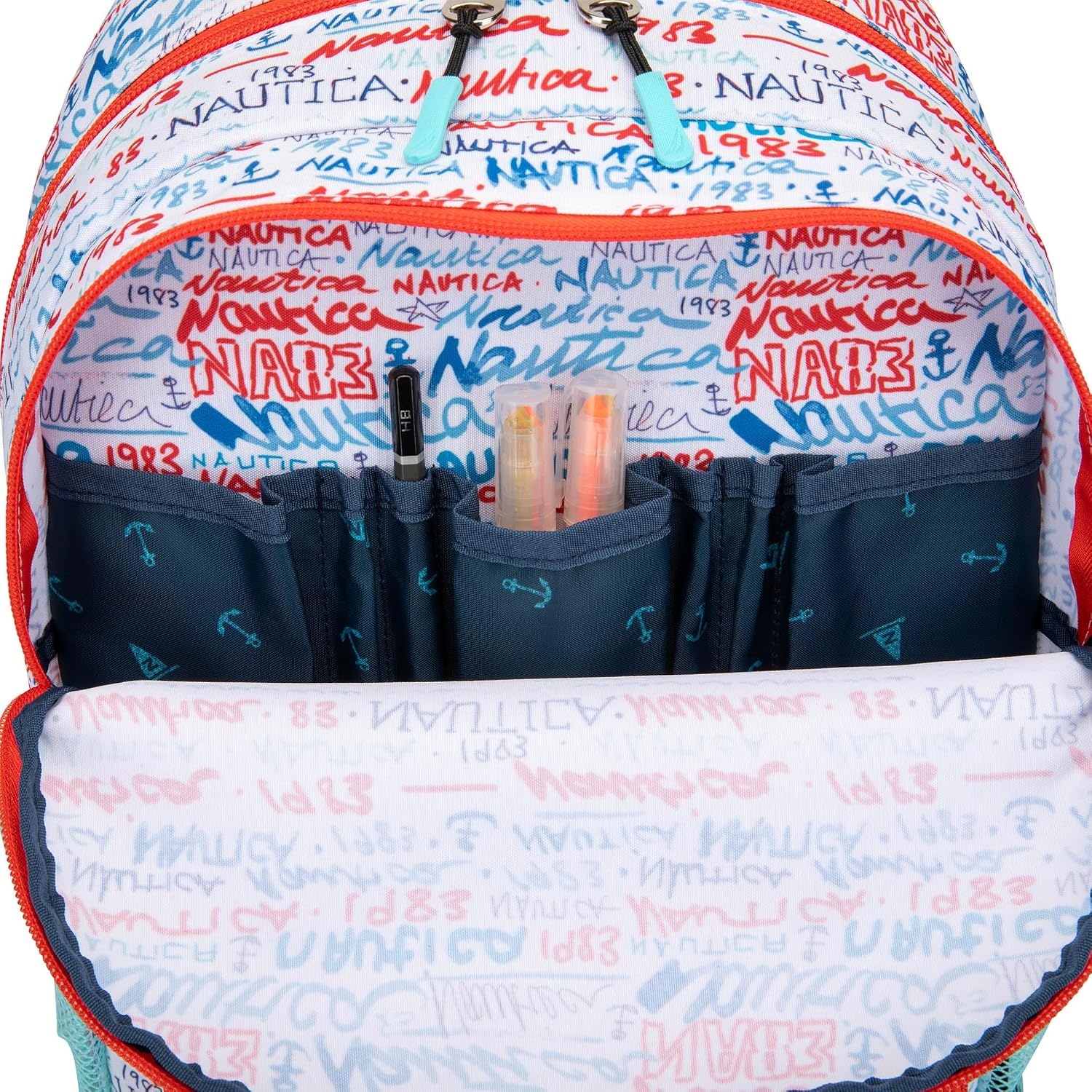 image:imageNautica Kids Backpack for School Kindergarten Elementary Kids Backpack 16 Tall Mermaid TailGraffiti