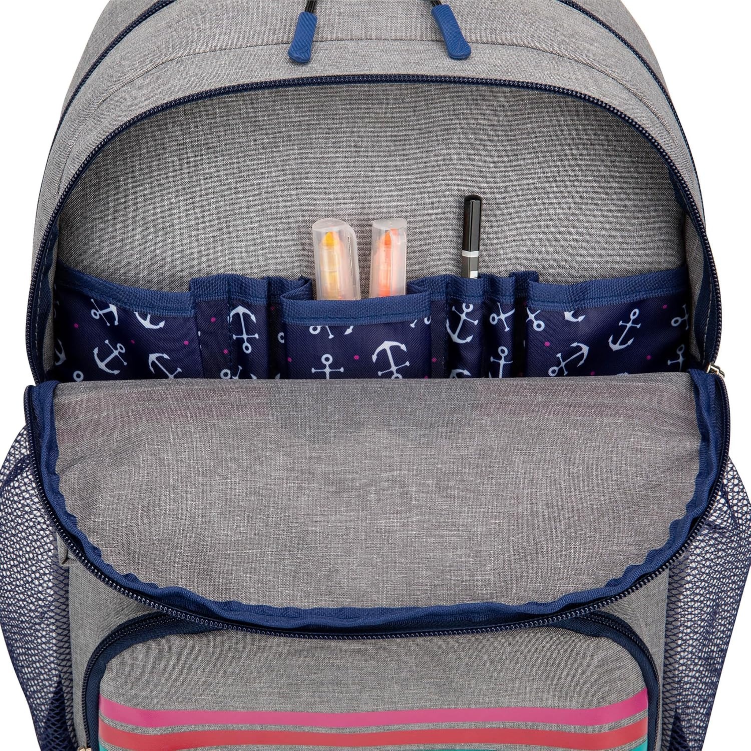 image:imageNautica Kids Backpack for School Kindergarten Elementary Kids Backpack 16 Tall Mermaid TailHearts