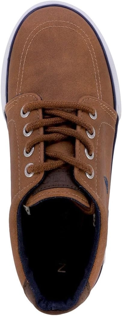 image:imageNautica Kids Boys LaceUp Fashion Sneakers LowTop Dress Shoes for Youth Big KidLittle KidTan Berrian