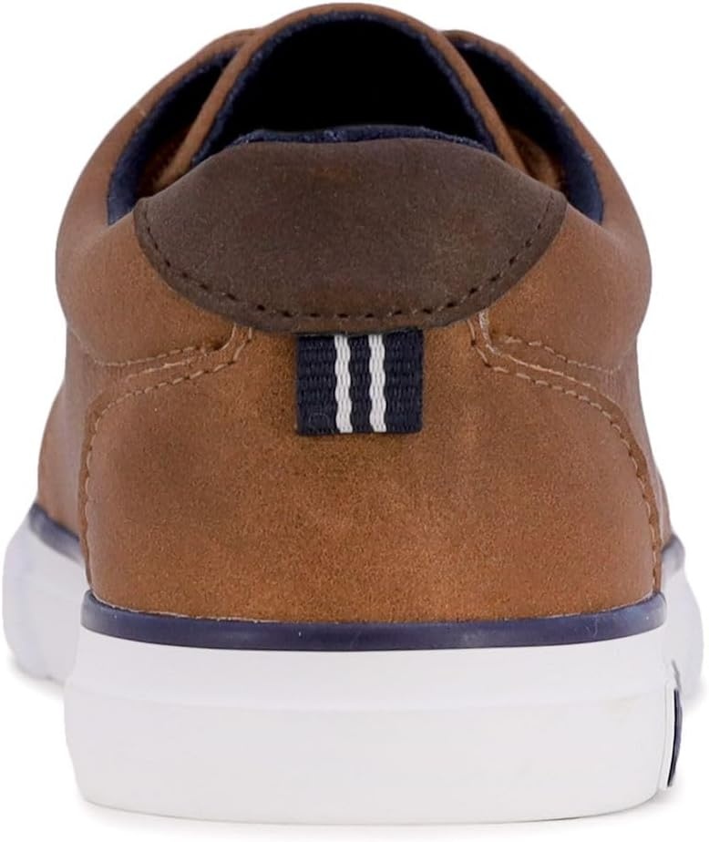 image:imageNautica Kids Boys LaceUp Fashion Sneakers LowTop Dress Shoes for Youth Big KidLittle KidTan Berrian