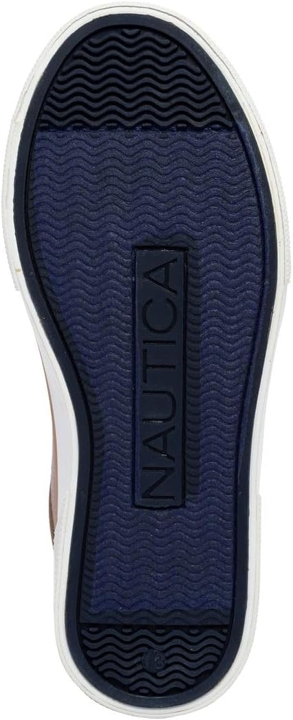 image:imageNautica Kids Boys LaceUp Fashion Sneakers LowTop Dress Shoes for Youth Big KidLittle KidTan Brown Navy