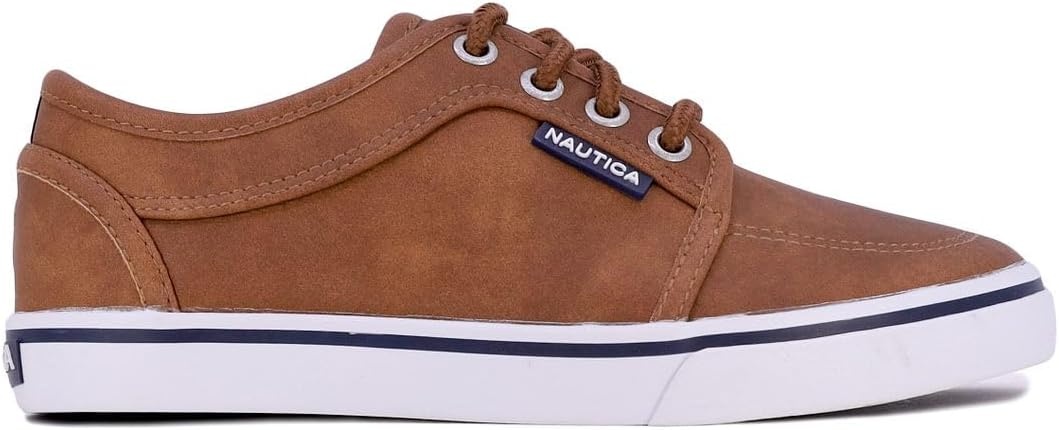 image:imageNautica Kids Boys LaceUp Fashion Sneakers LowTop Dress Shoes for Youth Big KidLittle KidTanmoulouya