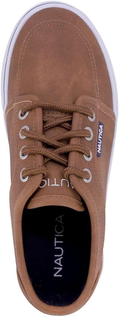 image:imageNautica Kids Boys LaceUp Fashion Sneakers LowTop Dress Shoes for Youth Big KidLittle KidTanmoulouya