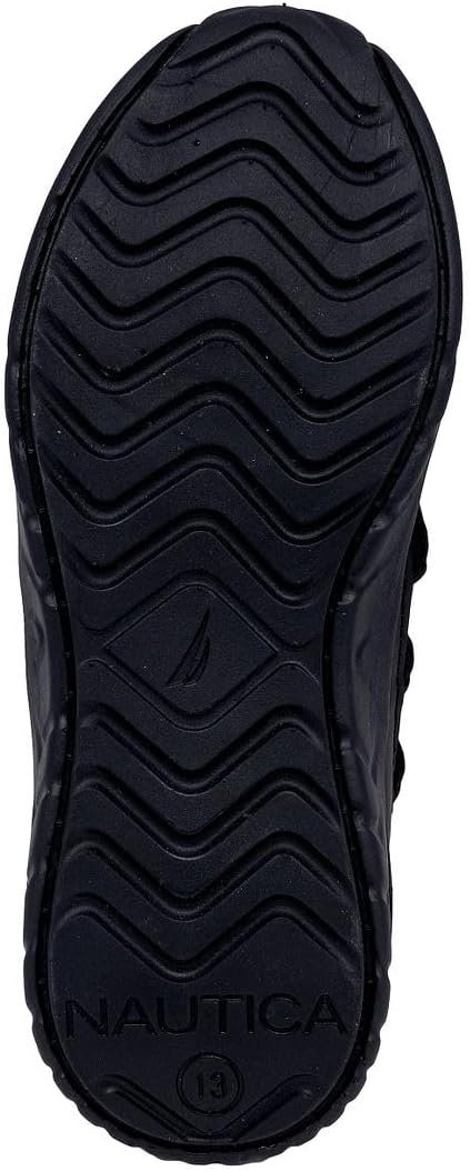 image:imageNautica Kids Boys and Girls Athletic SlipOn Sneakers Lightweight Bungee Running Shoes for Toddler Little Kid and Big KidBentonblack Mono