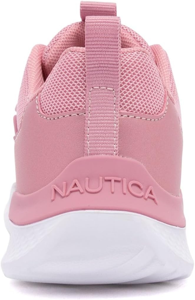 image:imageNautica Kids Boys and Girls Athletic SlipOn Sneakers Lightweight Bungee Running Shoes for Toddler Little Kid and Big KidMauve Metallic