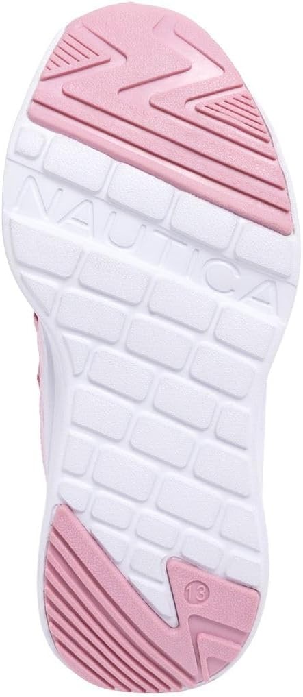 image:imageNautica Kids Boys and Girls Athletic SlipOn Sneakers Lightweight Bungee Running Shoes for Toddler Little Kid and Big KidPink on Pinkseabert