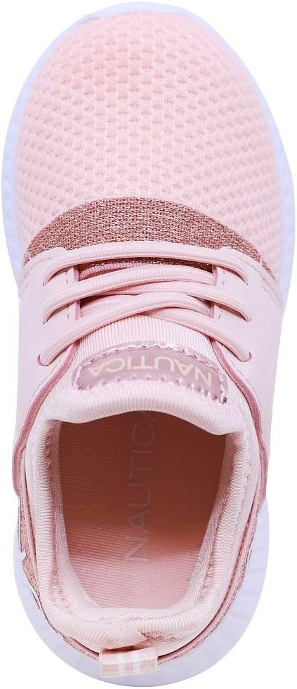 image:imageNautica Kids Boys and Girls Athletic SlipOn Sneakers Lightweight Bungee Running Shoes for Toddler Little Kid and Big KidRose Gold Kappil