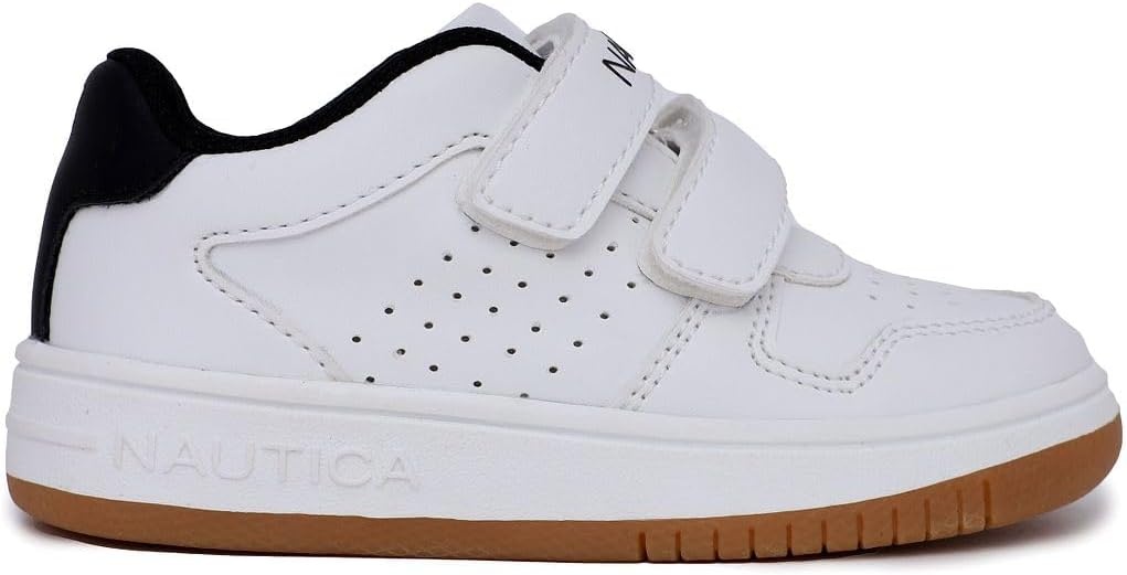 image:imageNautica Kids Double Strap Athletic SneakersWhite Blackstafford