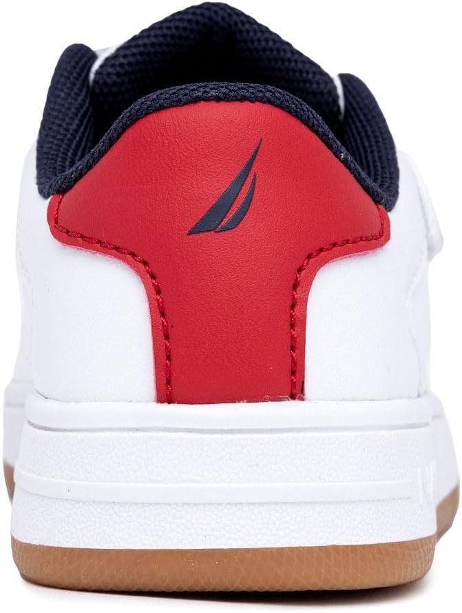 image:imageNautica Kids Double Strap Athletic SneakersWhite Red Gumstafford