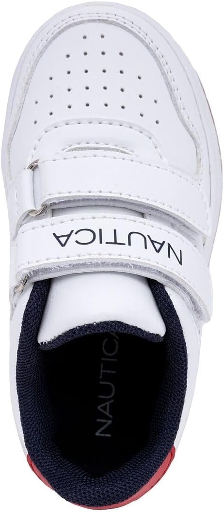 image:imageNautica Kids Double Strap Athletic SneakersWhite Red Gumstafford