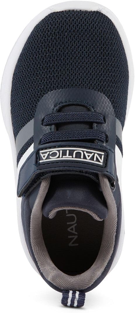 image:imageNautica Kids Fashion Sneaker Athletic Running Shoe with One Strap Boys GirlsToddlerLittle KidNavy Greybreck