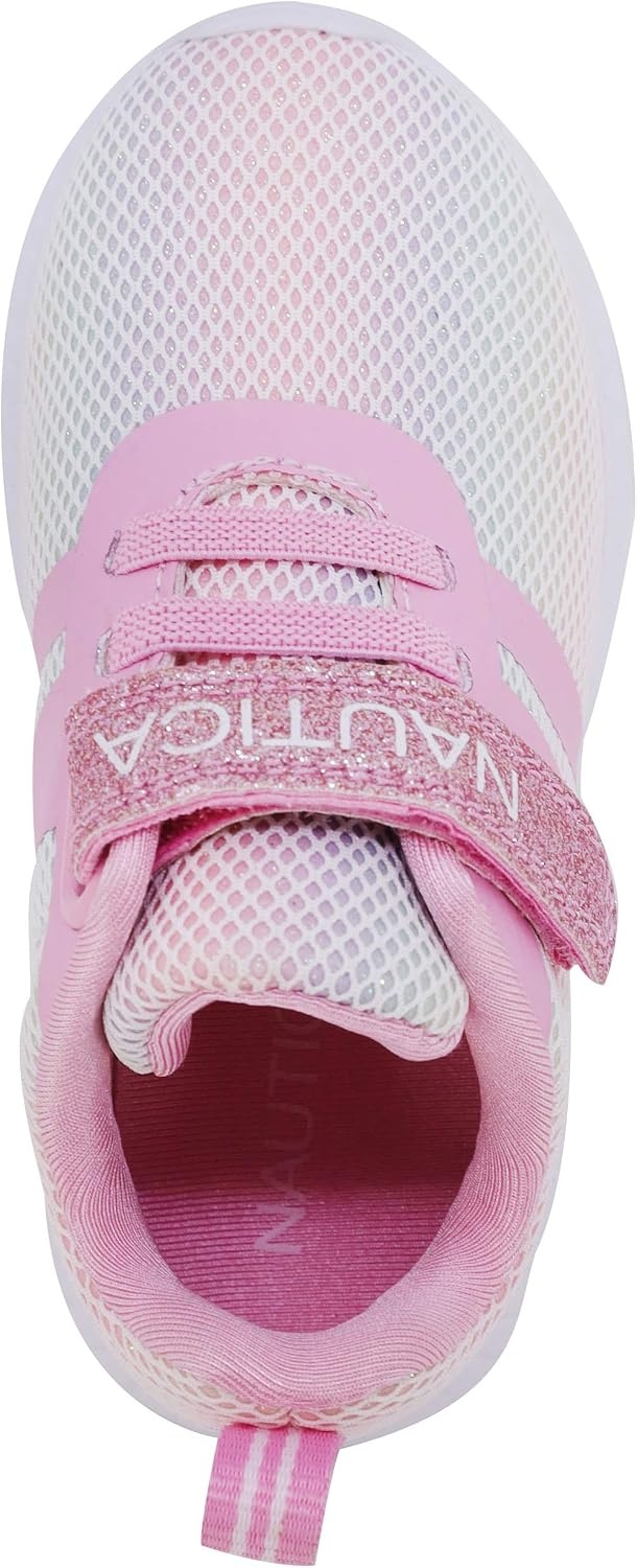 image:imageNautica Kids Fashion Sneaker Athletic Running Shoe with One Strap Boys GirlsToddlerLittle KidRainbow Sparkle