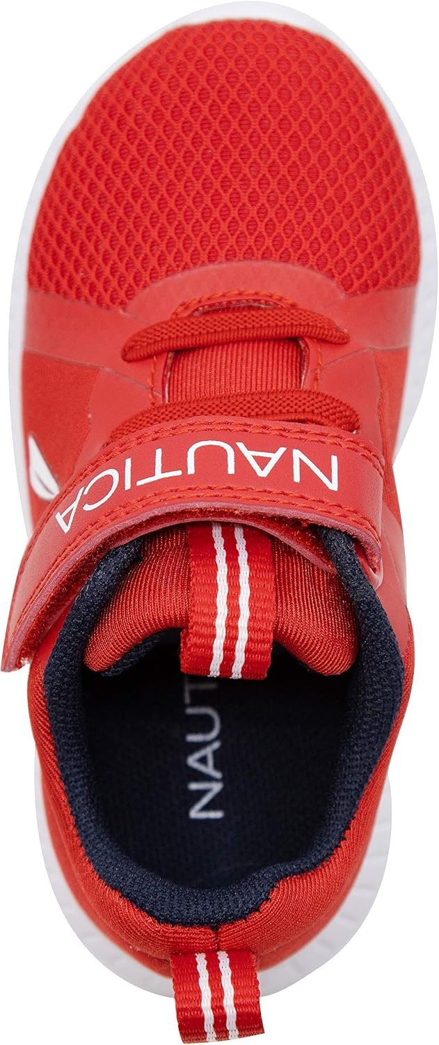 image:imageNautica Kids Fashion Sneaker Athletic Running Shoe with One Strap Boys GirlsToddlerLittle KidRed Meshjurnee
